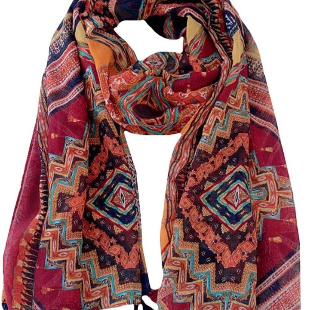 Van Caro Scarfs for Women Lightweight Floral Scarf Soft Long Fashion Scarves Sun